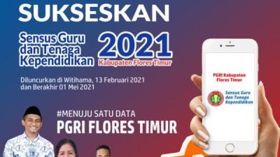 PGRI Flores Timur Luncurkan Program Sensus Guru Flores Timur