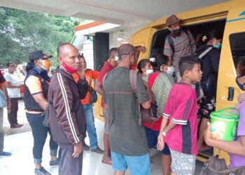 1.066 Pengungsi Erupsi Gunung Ile lewotolok Dari Desa Jontona Resmi Dipulangkan