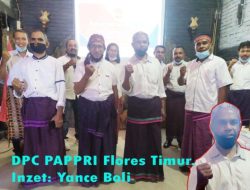 Tanpa Kehadiran Pejabat Pemkab, Yance Boli Resmi Dilantik Jadi Ketua DPC PAPPRI Flotim