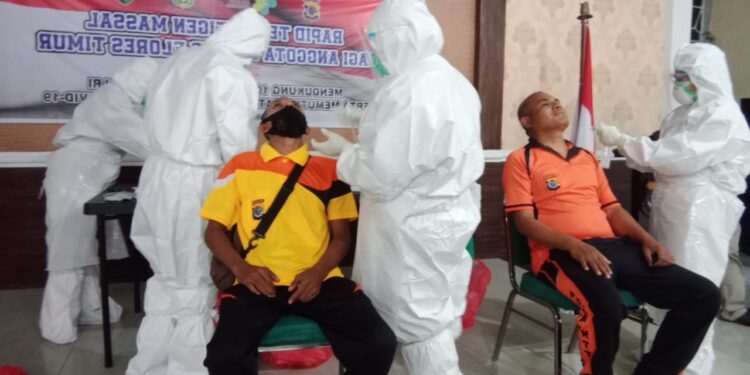 Polres Flotim Gelar Rapid Test, Suka Arsa: Saya Tidak Mau Anggota Jadi Sumber Penyebaran Corona