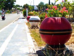 Dukung “Kota Menata”, DLH Flotim Adakan Tempat Duduk dan Wifi di Taman Kota