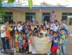 Peduli Korban Banjir, Keluarga Besar PBI IKTL Lakukan Trauma Healing di Desa Oyangbarang