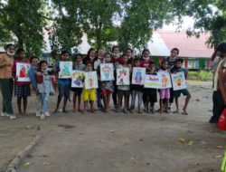 Momentum Hardiknas 2021, PGRI Flotim Buka Kelas Edukasi Di Lokasi Pengungsi Bencana Lembata