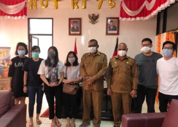 Tanpa Yuni Damayanti, Ketiga Anak Almarhum Yentji Sunur Pamitan di Ruang Kerja Bupati Lembata