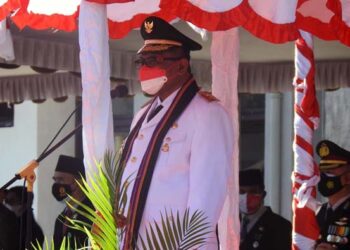 PIDATO BUPATI LEMBATA PADA UPACARA BENDERA MEMPERINGATI HUT KE-76 PROKLAMASI KEMERDEKAAN RI TINGKAT KABUPATEN LEMBATA (Pariwara)