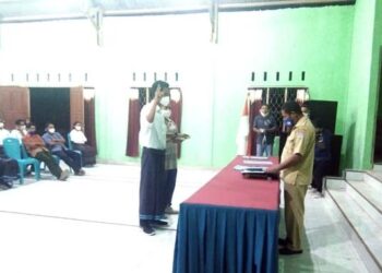 Pengurus Dilantik, Karang Taruna Taan Tou Jangan Jadi Pemicu Konflik Dalam Hajatan Pilkades