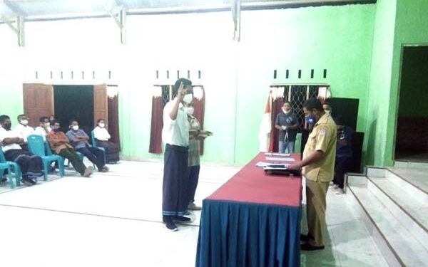 Pengurus Dilantik, Karang Taruna Taan Tou Jangan Jadi Pemicu Konflik Dalam Hajatan Pilkades