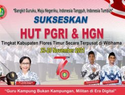 Peringatan HUT PGRI dan HGN 2021 Flores Timur Terpusat di Witihama; Ini Rangkaian Acaranya