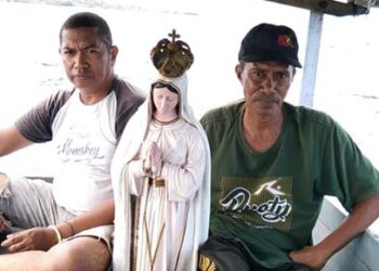 Heboh, Pemancing Temukan Pantung Bunda Maria di Perairan SGB Bungsu Lewoleba
