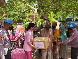 Ketua Bhayangkari Polres Lembata Temui Difable Beri Bantuan Beras, Difabel Minta Gedung Polres Ramah Difabel