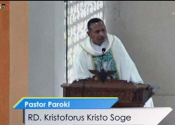 RD Kristo Soge Dilantik Jadi Pastor Paroki, Hengky Kua Pimpin DPP Kristus Raja Wangatoa