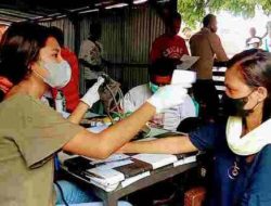 Polres Gelar Vaksinasi di Pelabuhan Lewoleba Menyasar Buruh, Ojek, Sopir dan Pedagang Asongan