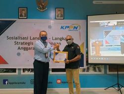 KPU Lembata Terima Penghargaan dari KPPN Larantuka sebagai Terbaik III Nilai IKPA