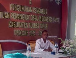 Sekdes Bantala, Paulus Pehan Kelen Jadi Ketua Umum PPDI Cabang Flores Timur