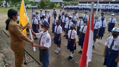 Pengurus OSIS Spentig Wulanggitang Dilantik; Kepsek : Harus Bisa Bikin Perubahan