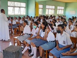 OSIS SMAN 1 Nagawutung Gelar Rekoleksi Jelang Paskah dan Pembinaan Iman dalam Konsep Ramadhan 1443H