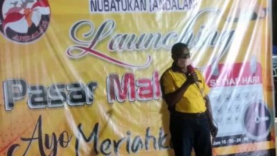 Camat Nubatukan Buka Pasar Malam ANDALAN di Lamahora