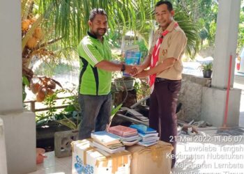 Lagi, Kwarda Pramuka NTT Bantu Taman Baca Moting Maung