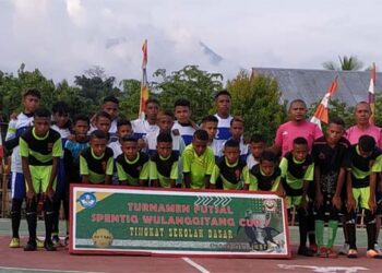 Kalahkan SDK Hewa, SDK Kokang Juara I Turnamen Futsal Spentig Wulanggitang Cup I