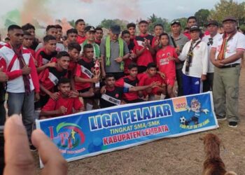 Final Liga Pelajar Kabupaten Lembata 2022 : Bungkam SMAS Don Bosco, Vulcano FC Angkat Piala