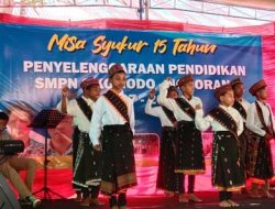 Selain Pentas Seni, SMP Negeri 2 Komodo Gelar Syukuran 15 Tahun dengan Misa dan Tausiyah