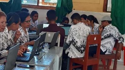 PGRI Cabang Witihama Gelar Woskhop Pembuatan Video Pembelajaran Berbasis Aplikasi Canva