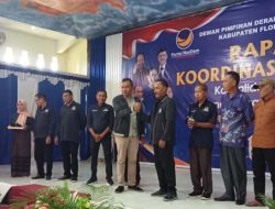 NasDem Flotim Gelar Rakorda, Albertus Ola Sinuor : Hadir Bersama Kita Calon Bupati Flotim, Anton Doni Dihen