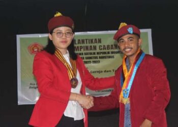 Lantik Ketua PMKRI Larantuka, Ketua PP PMKRI: Api Khatolik Jangan Padam di Kota Reinha