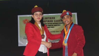 Lantik Ketua PMKRI Larantuka, Ketua PP PMKRI: Api Khatolik Jangan Padam di Kota Reinha