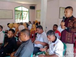 Buka Lokakarya Lintas Sektor di Puskesmas Autanapoq, Sekcam Omesuri Minta Dukungan Masyarakat