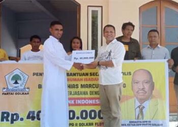 Bantuan Karitatif Melky Mekeng Bikin Golkar Makin Dicintai Warga Flores Timur