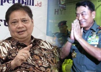 Survei CNN: Golkar dan Gerindra Nyalib PDIP, Airlangga Cocok Berpasangan dengan Moeldoko