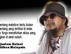 Pengantar Kritikus Malaysia, Djazlam Zainal pada Antologi Puisi Yurgo Purab