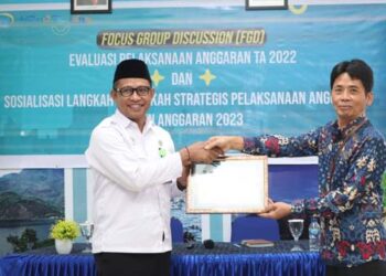 Lakukan Evaluasi Pelaksanaan Anggaran Tahun 2022, KPPN Larantuka Juga Beri Apresiasi ke Satker Mitra Kerja