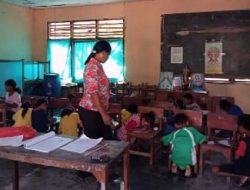 Peserta Didik SDK Ili Utamakan Gambar Denah Wilayah Aman Bermain di Sekolah