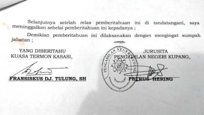 Soal Lahan Bekas Kantor PU, Pemkab Flotim Beberkan Putusan Kasasi dari Mahkamah Agung