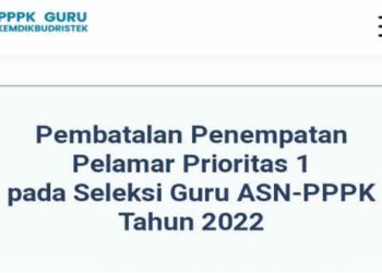 3.043 P1 Batal Diangkat Jadi PPPK Tahun Ini, Lihat Juga Link Pengumuman Kelulusan