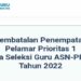 3.043 P1 Batal Diangkat Jadi PPPK Tahun Ini, Lihat Juga Link Pengumuman Kelulusan
