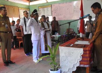 Lodovikus Tuwa Dilantik Jadi Penjabat Kades Ile Boli, Marsianus Jawa: Tuntaskan Masalah Stunting
