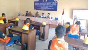 Balai Jasa Konstruksi Wilayah IV Surabaya Gelar Uji Sertifikasi Siswa SMKN 1 Ile Ape