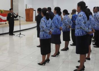 Penjabat Bupati Marsianus Jawa Lantik 25 Pejabat Fungsional, Ini Daftarnya