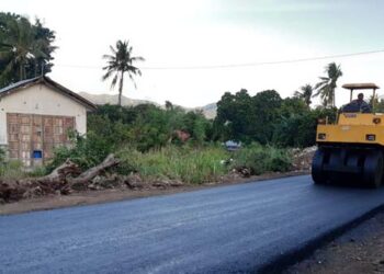 Jalan Tiga Kota Larantuka Dihotmix, Penjabat Bupati Doris Rihi Tuai Pujian Warga