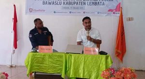 Rakor Pengelolaan Kehumasan Pengawas Pemilu Lembata; Alwan Ola : Publikasi Jadi Penentu Suksesnya Pemilu !