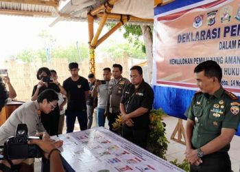 Deklarasi Pemilu Damai, Kapolres Vivick Tjangkung: Polri dan TNI Siap Beri Pelayanan Terbaik