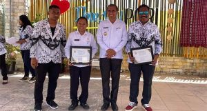 Penjabat Bupati Flores Timur Terima Award dari PGRI Flores Timur, Doris: Lewotana Lamaholot Noo Mata, Noo Tilu