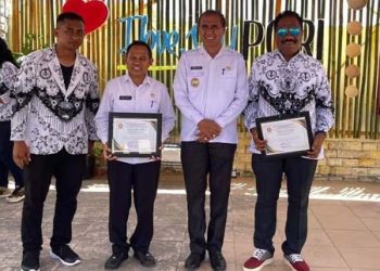 Penjabat Bupati Flores Timur Terima Award dari PGRI Flores Timur, Doris: Lewotana Lamaholot Noo Mata, Noo Tilu