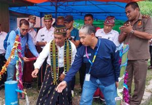 Bupati Manggarai Resmikan Sarana Air Bersih di Desa Wae Codi