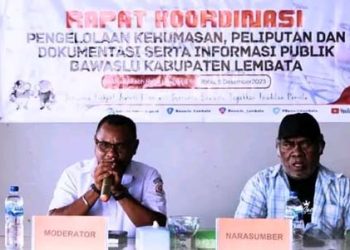 Optimalkan Fungsi dan Peran Humas Panwaslu Kecamatan, Bawasalu Lembata Gelar Rakor