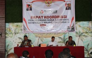 Pengawasan Kampanye, Bawaslu Lembata Rakor Bersama KPU dan Polres Lembata