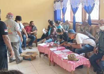 Dampak Letusan Ile Lewotobi, PPK dan PPS Mendata Pemilih Tetap di Kamp Pengungsi